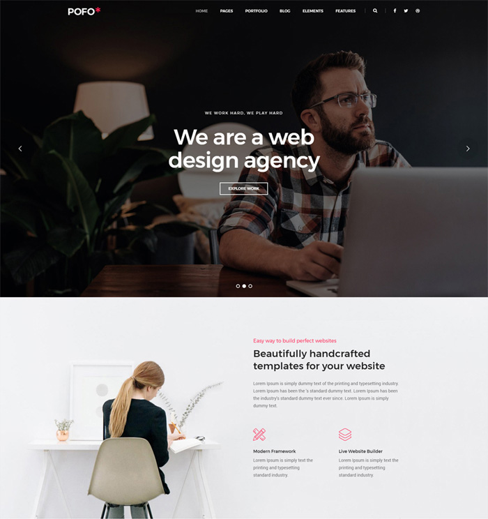 Mẫu giao diện doanh nghiệp 1