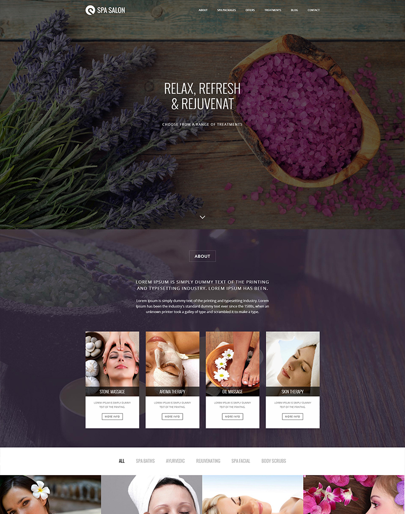 Mẫu Giao Diện Thiết Kế Website Spa, Thẩm Mỹ Viện 8