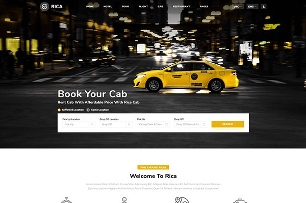 Mẫu giao diện Website Du Lịch 15