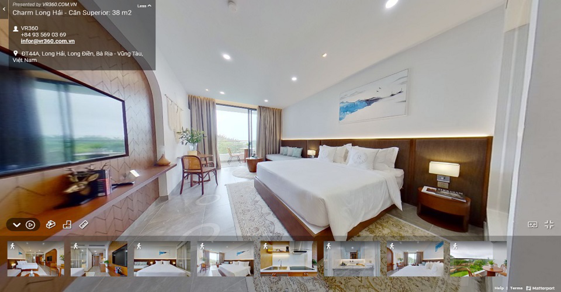 Căn Superior 38m2, Dự Án Charm Resort Long Hải