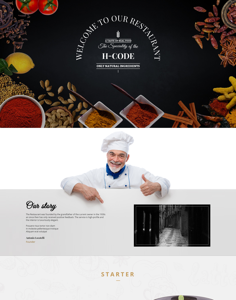 Giao diện nhà hàng khách sạn 2