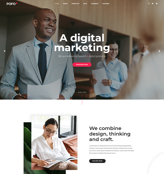 Mẫu giao diện doanh nghiệp 23