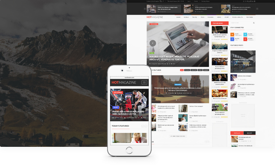 Mẫu giao diện tin tức 3