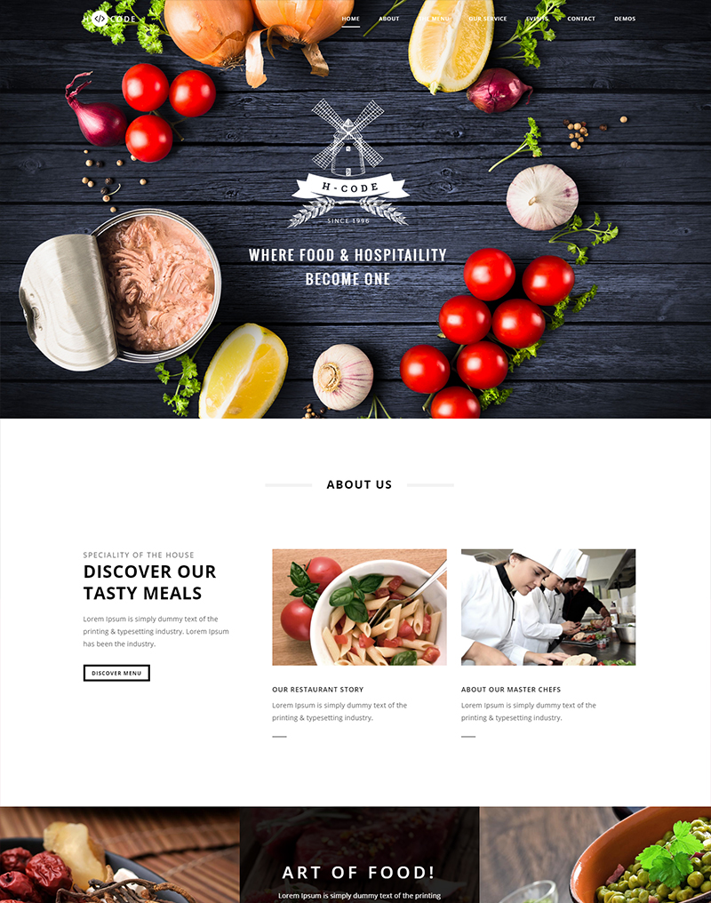 Giao diện nhà hàng khách sạn 3