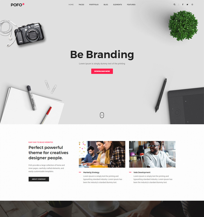 Mẫu giao diện doanh nghiệp 5