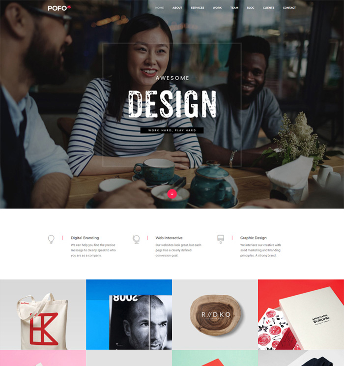 Mẫu giao diện doanh nghiệp 6