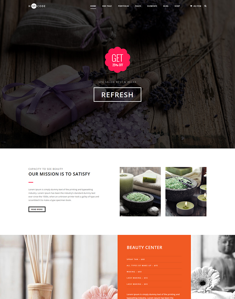 Mẫu Giao Diện Thiết Kế Website Spa, Thẩm Mỹ Viện 4