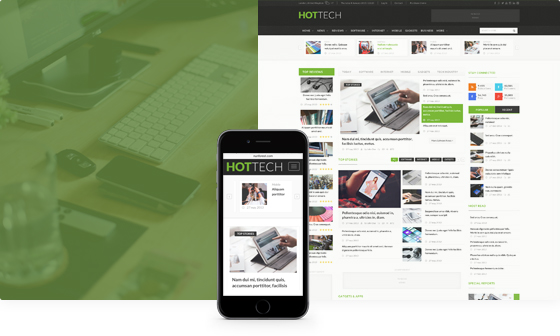 Mẫu giao diện tin tức 9