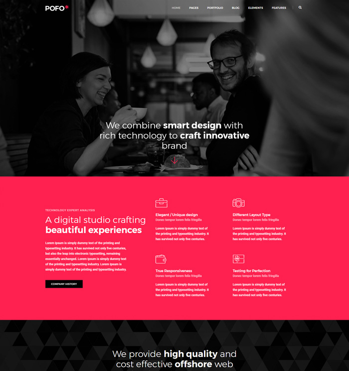 Mẫu giao diện doanh nghiệp 9