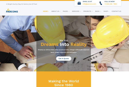 Mẫu giao diện xây dựng 1