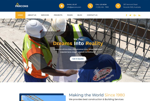 Mẫu giao diện xây dựng 4