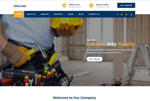 Mẫu giao diện xây dựng 5