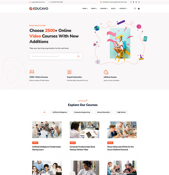 Mẫu giao diện giáo dục 14