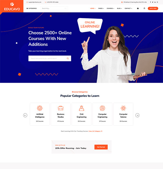 Mẫu giao diện giáo dục 15