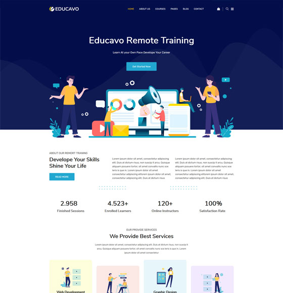 Mẫu giao diện giáo dục 7