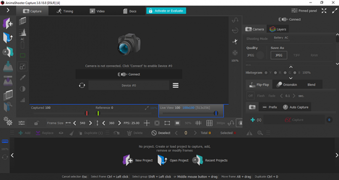 Download AnimaShooter Capture – Phần mềm làm phim hoạt hình stop-motion