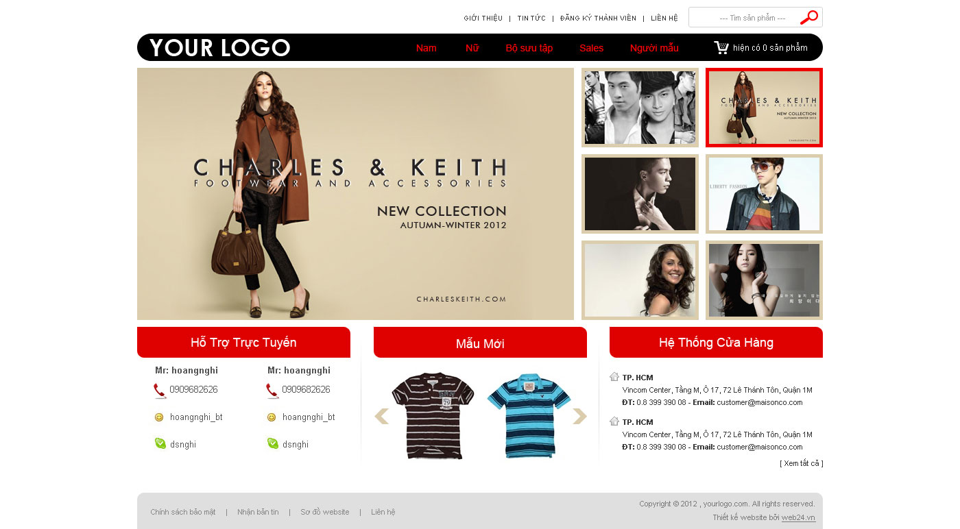 Báo giá chi phí dịch vụ thiết kế website wordpress bán hàng quần áo thời trang trực tuyến